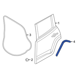 Jeep OE - Rear Lower Door Seal