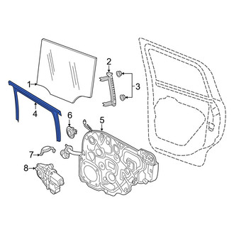Jeep OE - Rear Left Window Channel