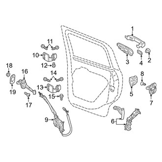 Jeep OE - Rear Door - Lock & Hardware
