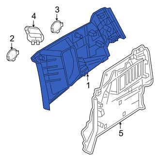 Jeep OE - Rear Right Upper Interior Quarter Panel Trim Panel
