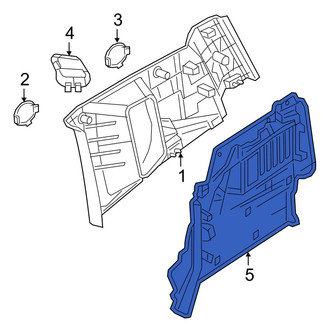 Jeep OE - Rear Left Upper Interior Quarter Panel Trim Panel