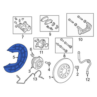 Jeep OE - Rear Left Brake Dust Shield