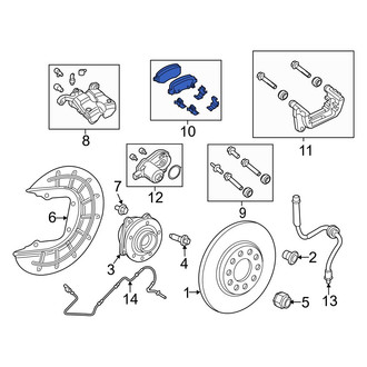 Jeep OE - Rear Disc Brake Pad Set