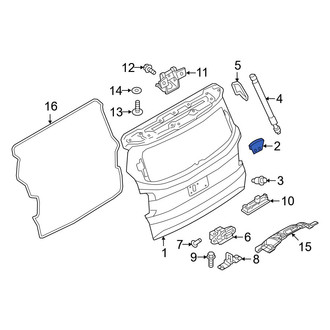 Jeep OE - Rear Left Upper Liftgate Stop Bumper