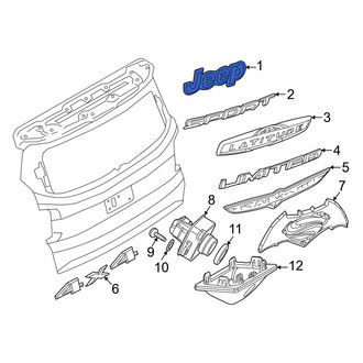 Jeep OE - Rear Center Hatch Emblem