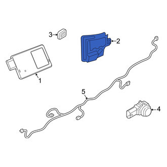 Jeep OE - Rear Left Blind Spot Detection System Warning Sensor Bracket