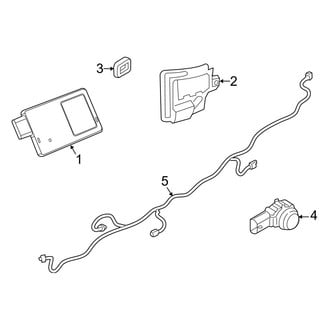 Jeep OE - Rear Bumper - Electrical Components (With Tow Hooks)