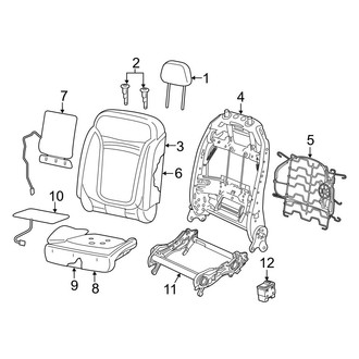 Jeep OE - Seats & Tracks - Front Seat Components (Trim Code A7)