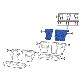 Jeep OE - Rear Right Seat Back Frame