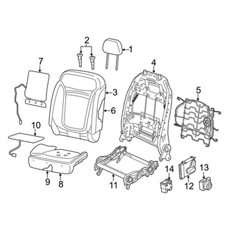 Jeep OE - Seats & Tracks - Front Seat Components (Trim Code C5)