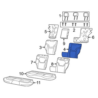 Jeep OE - Rear Left Seat Back Cushion Cover