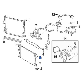 Jeep OE - Upper Radiator Insulator