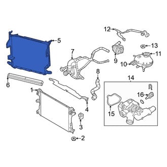 Jeep OE - Front Radiator Support Baffle