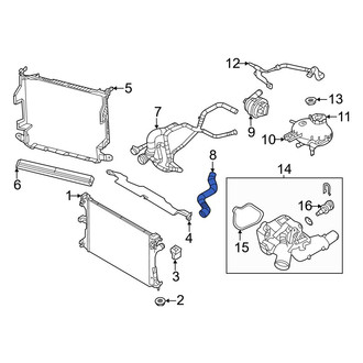 Jeep OE - Lower Radiator Coolant Hose
