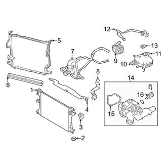 Jeep OE - Cooling - Radiator & Components (1.3L)