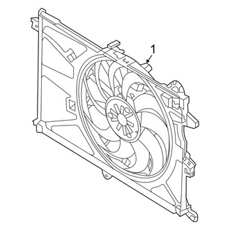 Jeep OE - Cooling Fan (Altitude / High Altitude / Latitude / Limited / Sport / Trailhawk 1.3L)