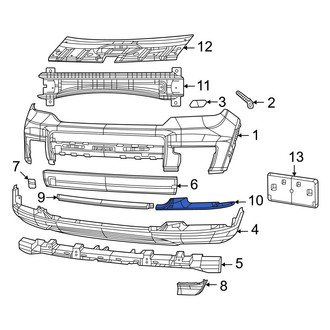 Jeep OE - Front Center Bumper Trim