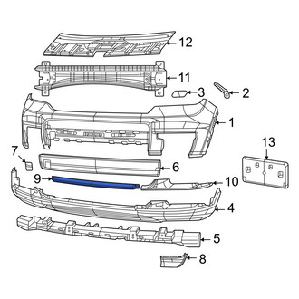 Jeep OE - Front Center Bumper Trim