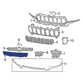 Jeep OE - Front Lower Center Grille