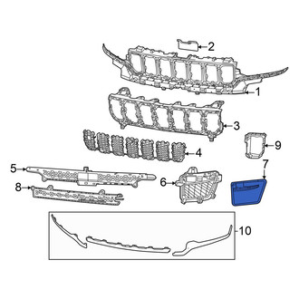 Jeep OE - Front Right Lower Grille Molding