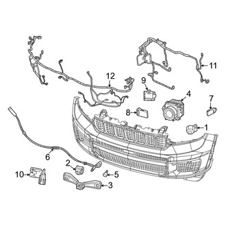 Jeep OE - Front Bumper & Grille - Electrical Components (Overland)