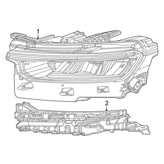 Jeep OE - Front Lamps - Headlamp Components (With Projector)