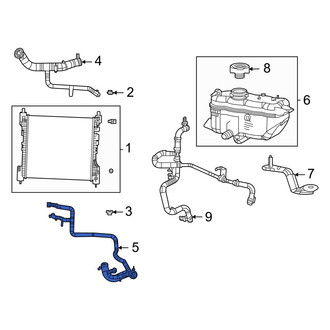 Jeep OE - Lower Radiator Coolant Hose