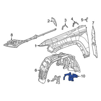 Jeep OE - Front Left Rearward Fender Liner Extension