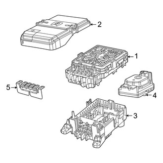 Jeep OE - Electrical - Fuse & Relay (Front, With Dual Battery)