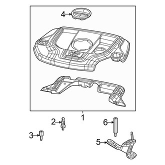 Jeep OE - Engine Appearance Cover (3.6L)
