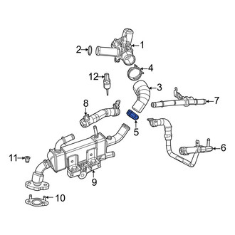 Jeep OE - Exhaust Gas Recirculation (EGR) Tube Clamp