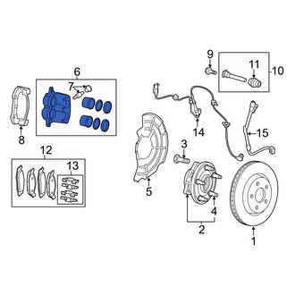 Jeep OE - Front Left Disc Brake Caliper
