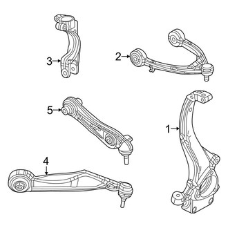 Jeep OE - Front Suspension - Suspension Components (RWD)
