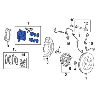 Jeep OE - Front Left Disc Brake Caliper