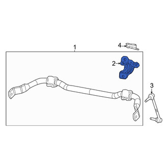 Jeep OE - Front Right Suspension Stabilizer Bar Bracket