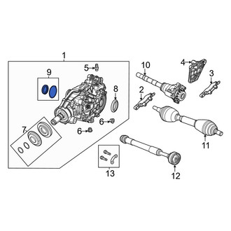 Jeep OE - Front Left Drive Axle Shaft Seal