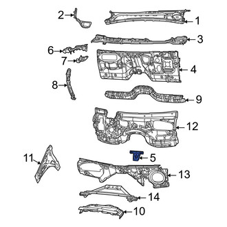 Jeep OE - Dashboard Panel Bracket