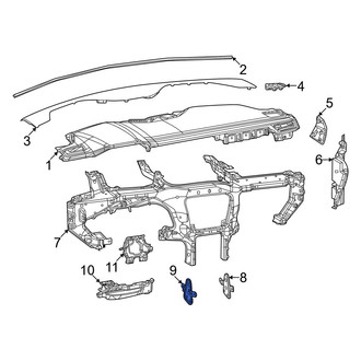 Jeep OE - Center Left Instrument Panel Mounting Bracket