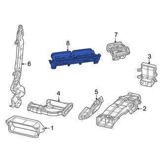 Jeep OE - Front Center Dashboard Air Vent