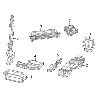 Jeep OE - Instrument Panel - Ducts (Front)