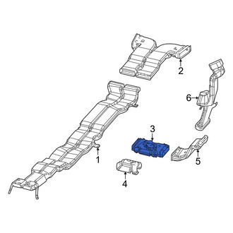 Jeep OE - Rear Left Lower Instrument Panel Air Duct