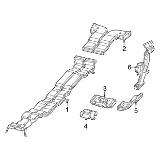 Jeep OE - Instrument Panel - Ducts (Rear)
