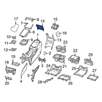 Jeep OE - Front Left Console Trim Panel