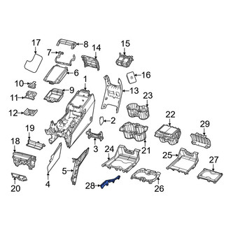Jeep OE - Front Left Console Trim Panel