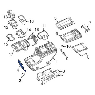 Jeep OE - Rear Console Panel