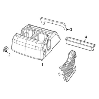 Jeep OE - Rear Console (Mini Console)