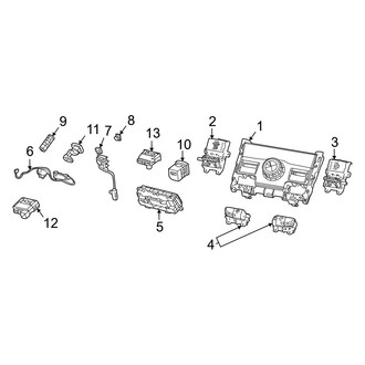 Jeep OE - Console - Electrical Components (Front Console), (4WD)