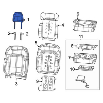 Jeep OE - Center Right Headrest