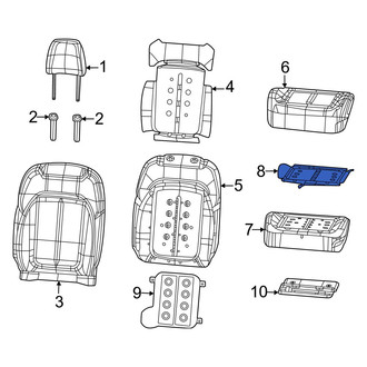 Jeep OE - Center Lower Seat Heater Pad
