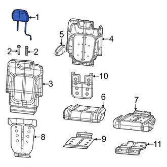 Jeep OE - Center Left Outer Headrest